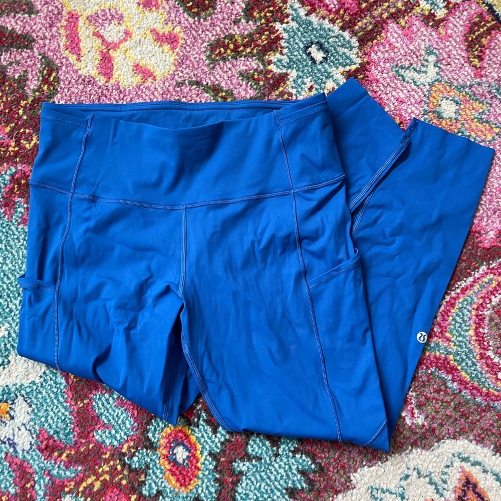 Lululemon Fast & Free HR 25” Leggings - Royal Blue 10
